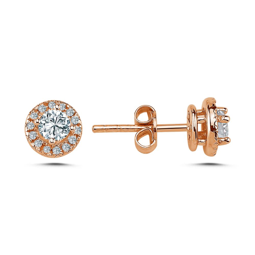 0.50 ct Pırlanta Tektaş Küpe