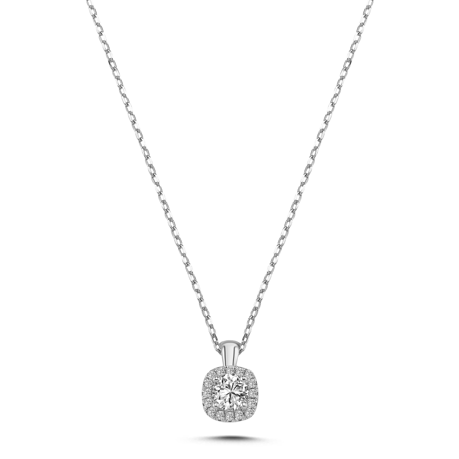 0.38 ct Pırlanta Tektaş Kolye