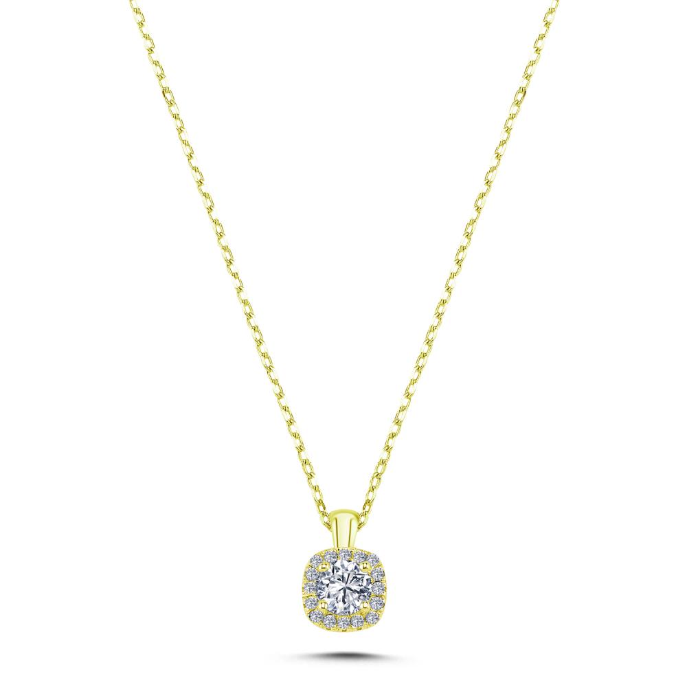 0.38 ct Pırlanta Tektaş Kolye
