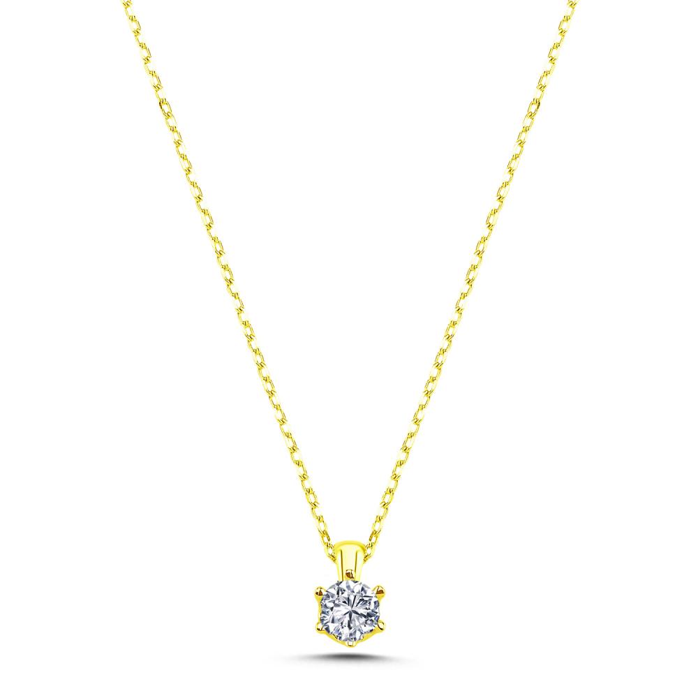 0.30 ct Pırlanta Tektaş Kolye