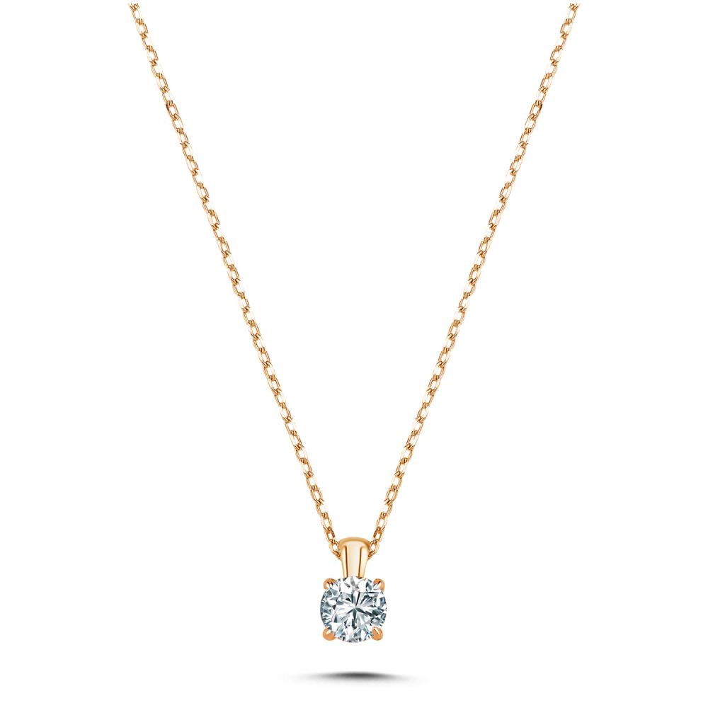 0.40 ct Pırlanta Tektaş Kolye
