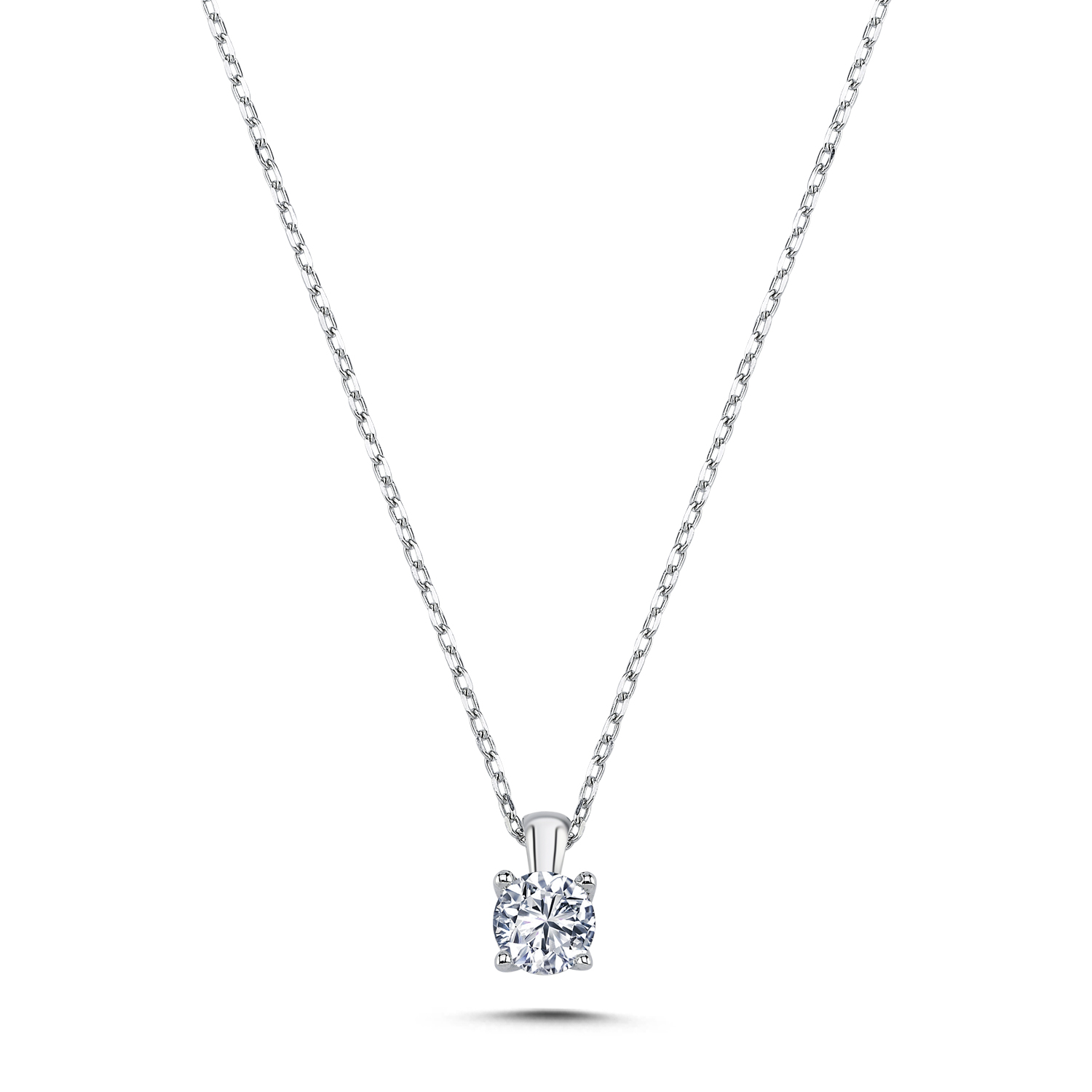 0.50 ct Pırlanta Tektaş Kolye