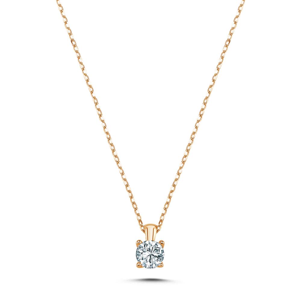 0.50 ct Pırlanta Tektaş Kolye