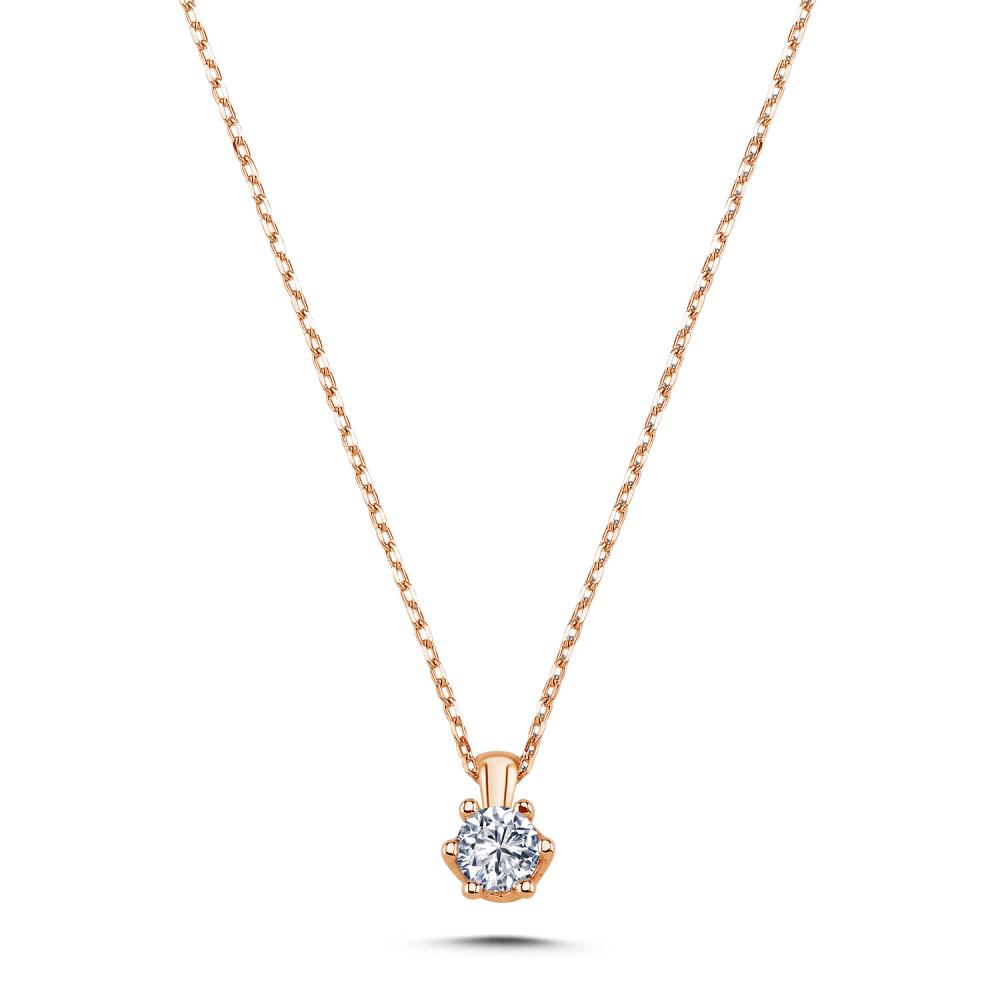 0.40 ct Pırlanta Tektaş Kolye