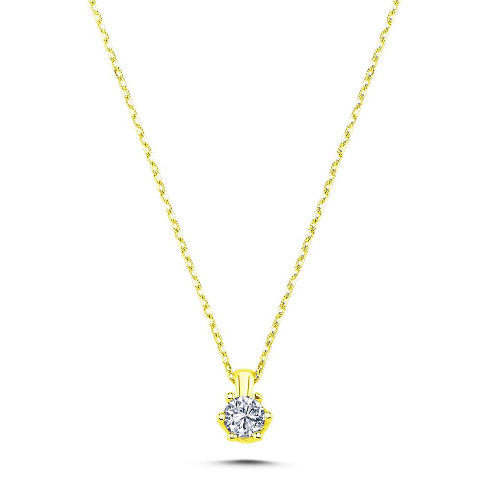 0.40 ct Pırlanta Tektaş Kolye