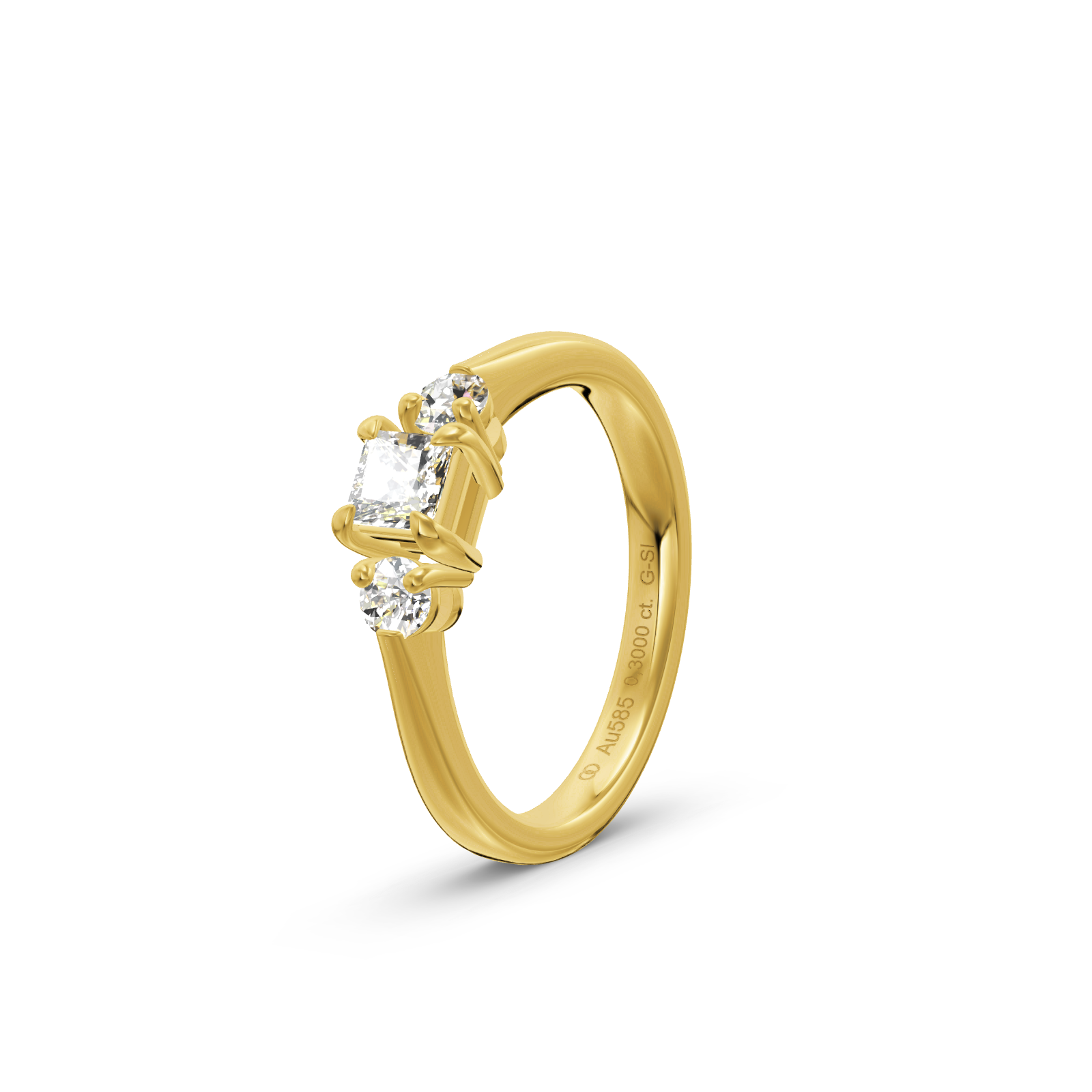 0.38 ct Pırlanta Tektaş Yüzük - BMA-1LSP-FGQ2-1 | Alyans Atölyem